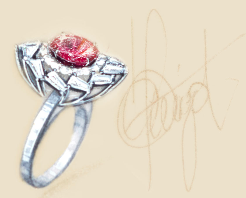 Bague croquis