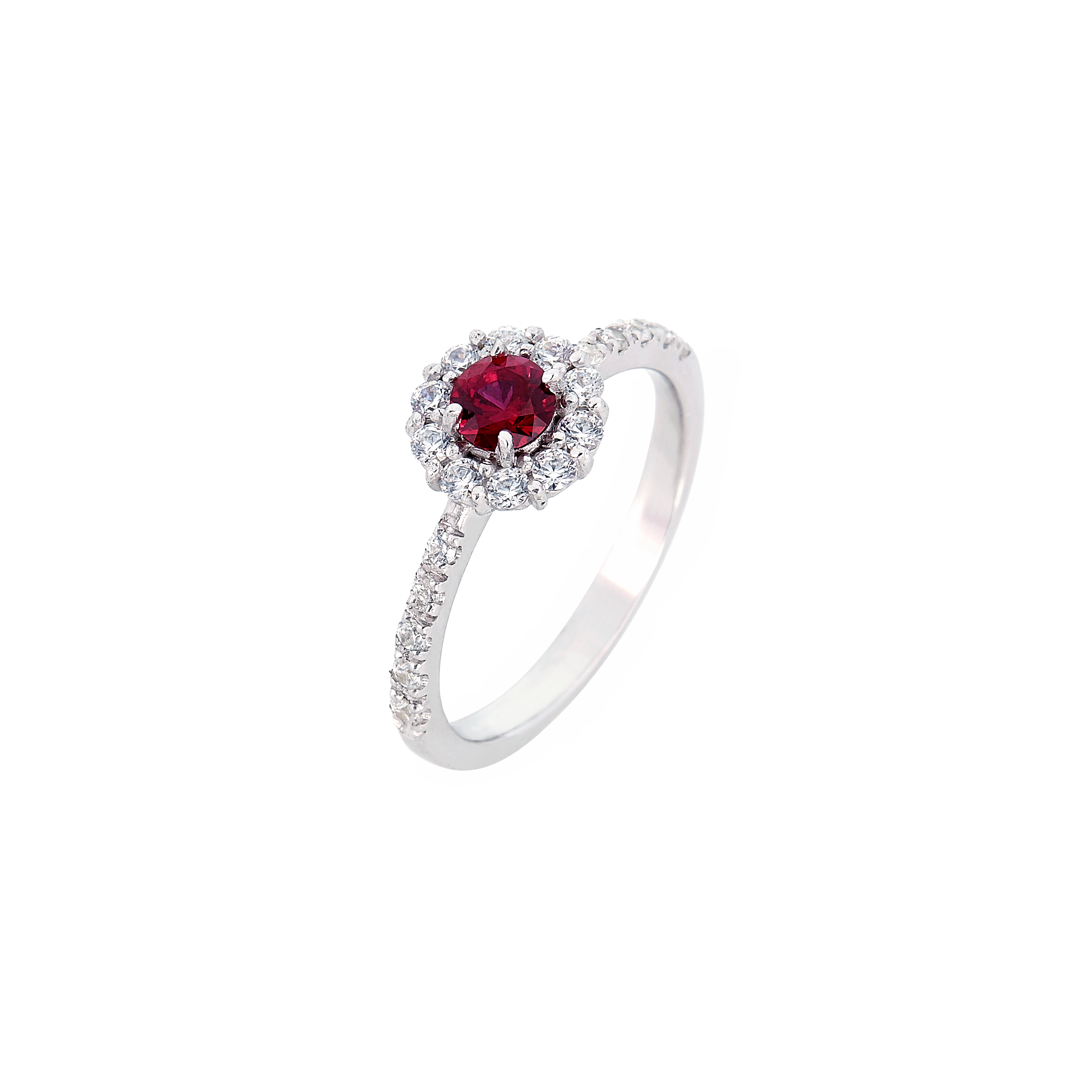 Bague rubis et diamants