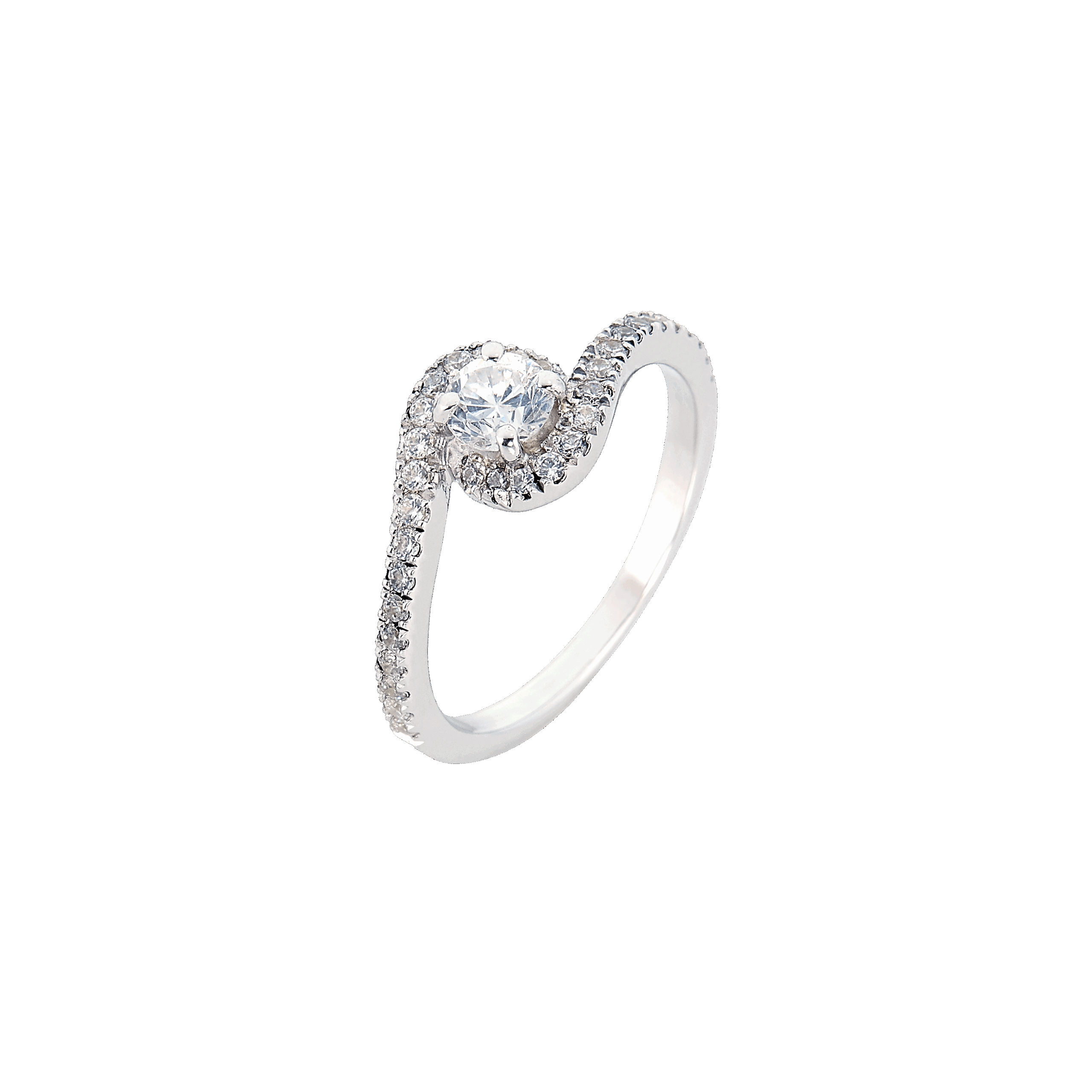 bague aurora or blanc et diamant
