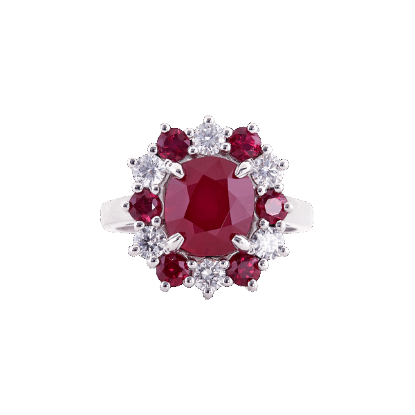 Bague rubis et diamants Duchesse