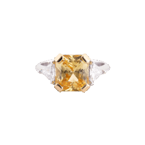 Bague saphir jaune