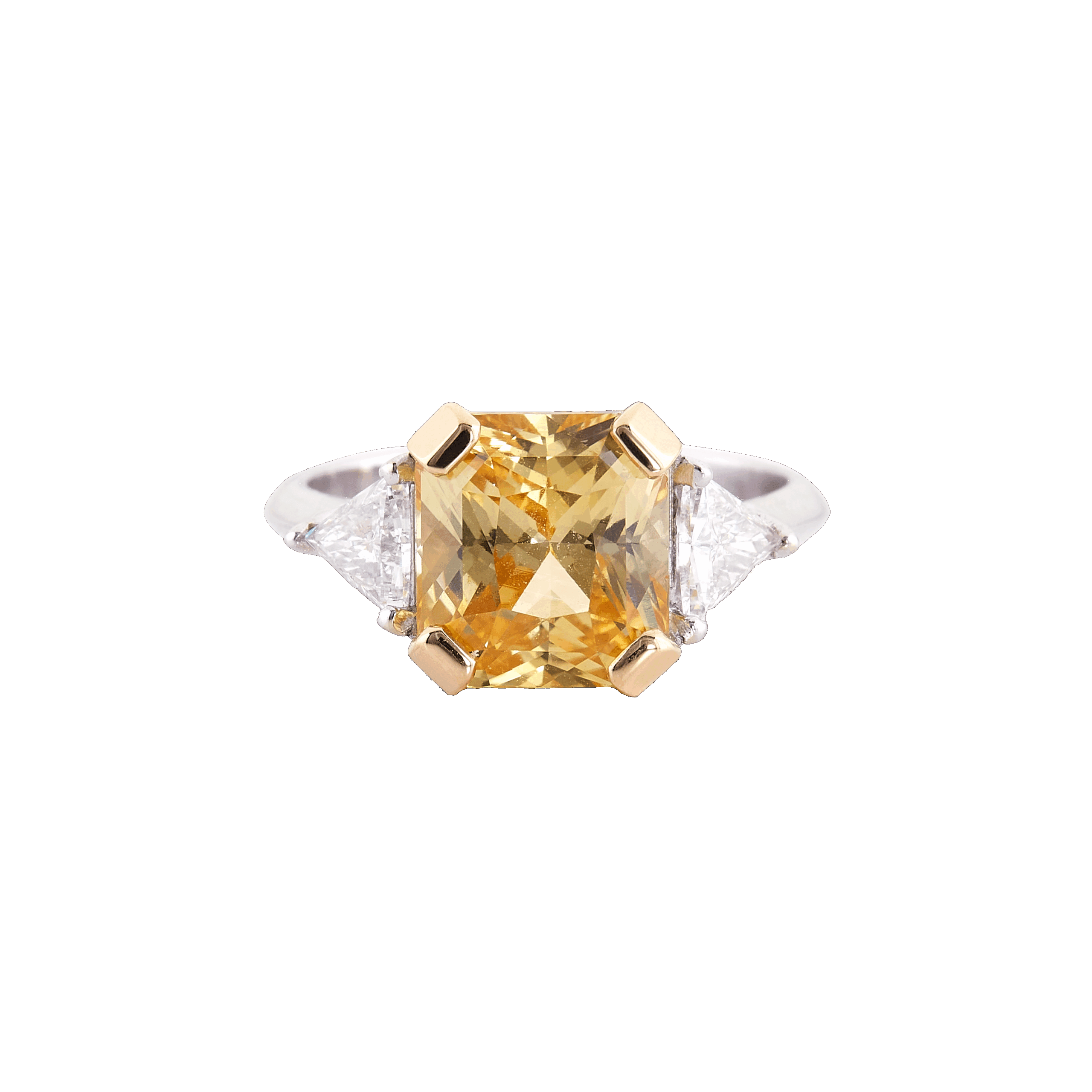 Bague saphir jaune