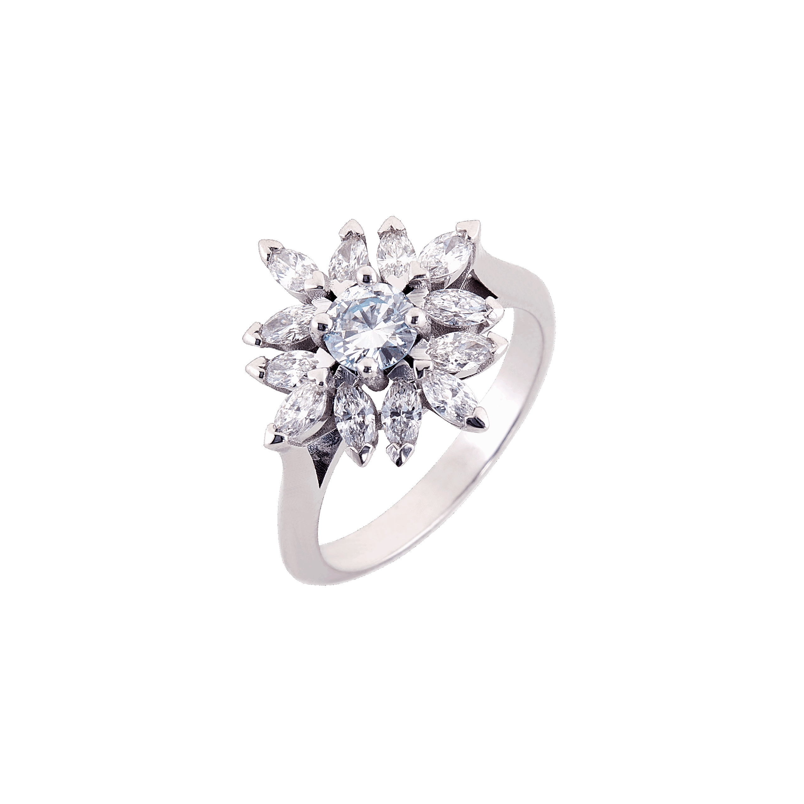 bague stella or blanc et diamant