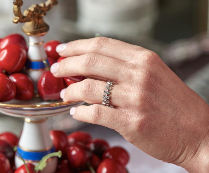 bague fleur de laurier