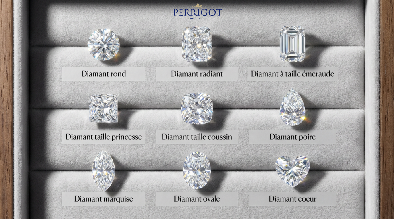 les tailles de diamant principales