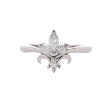 Bague Fleur de Lys en Diamant