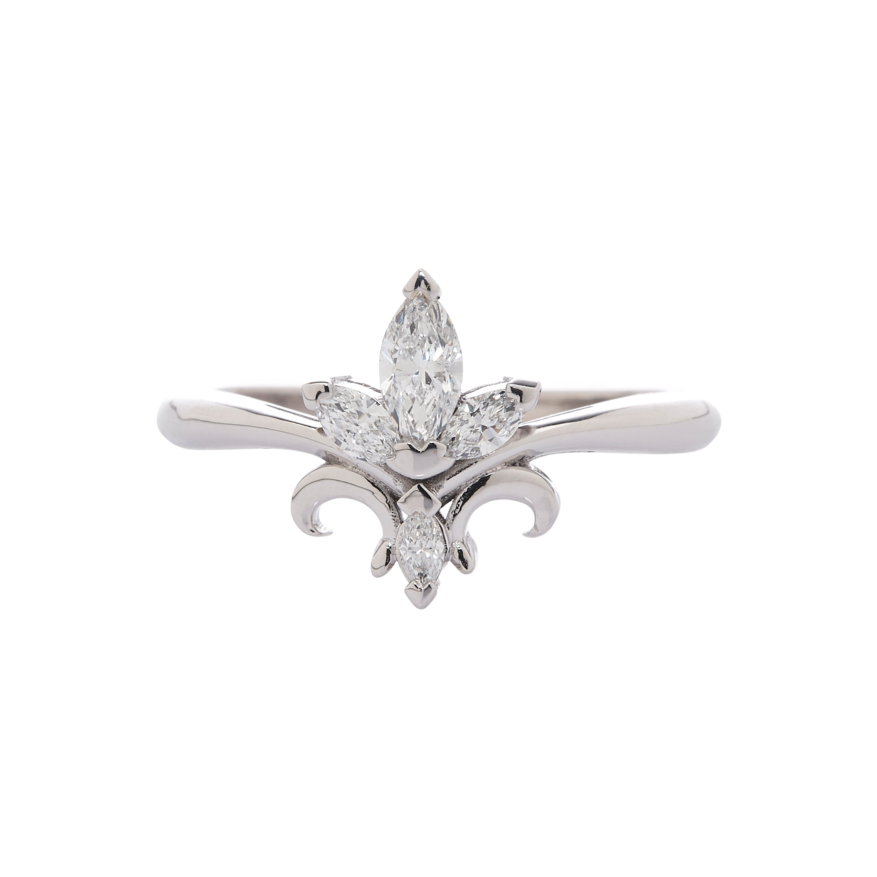 Bague Fleur de Lys en Diamant