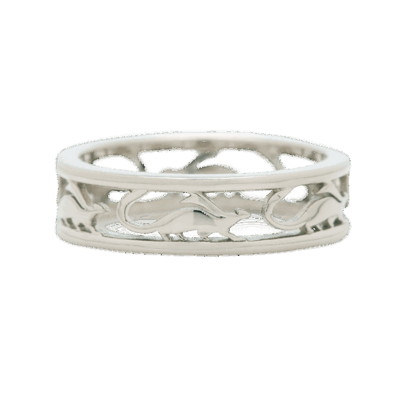 bague hermine or blanc