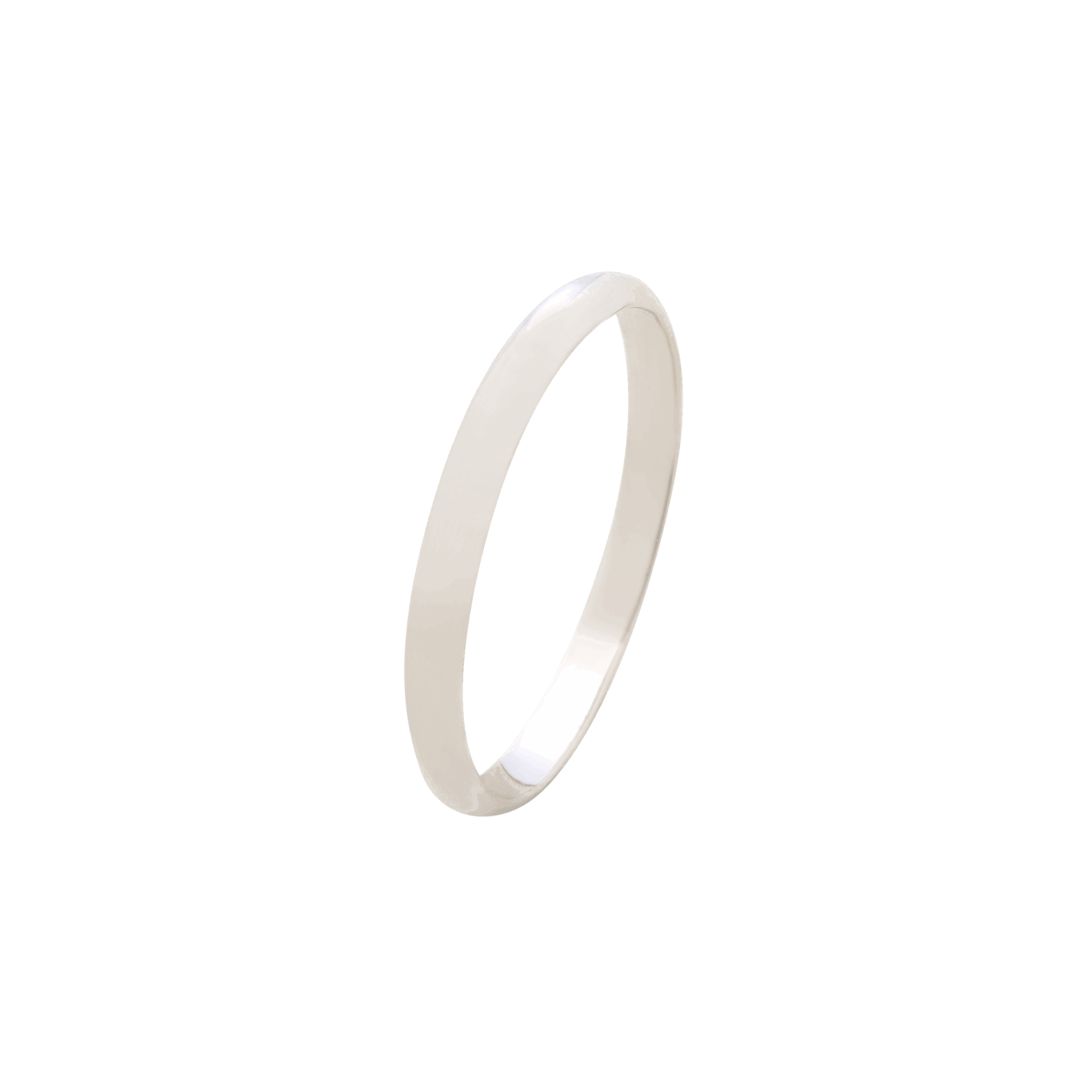 alliance 2,5 mm en or blanc