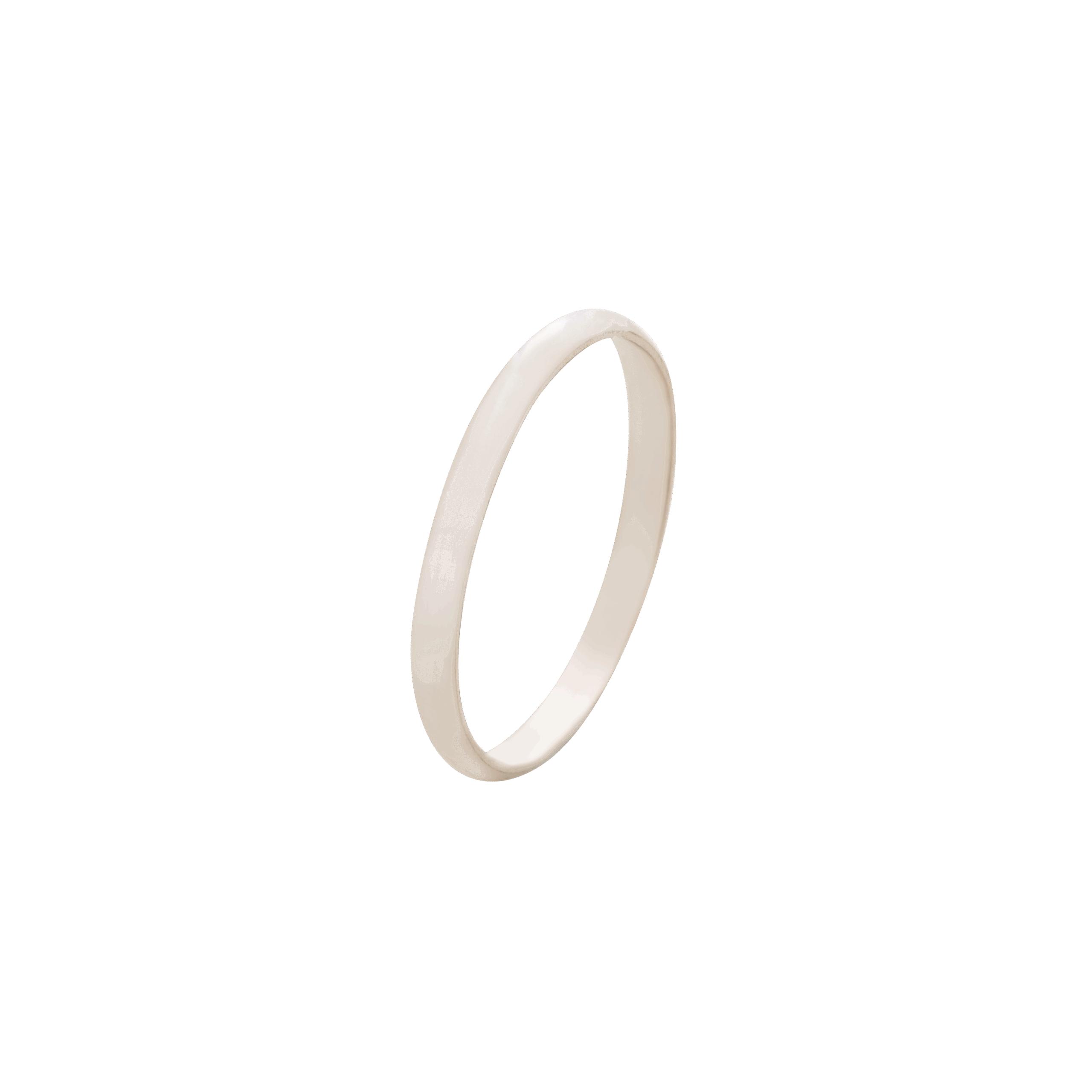 alliance 2 mm en or blanc
