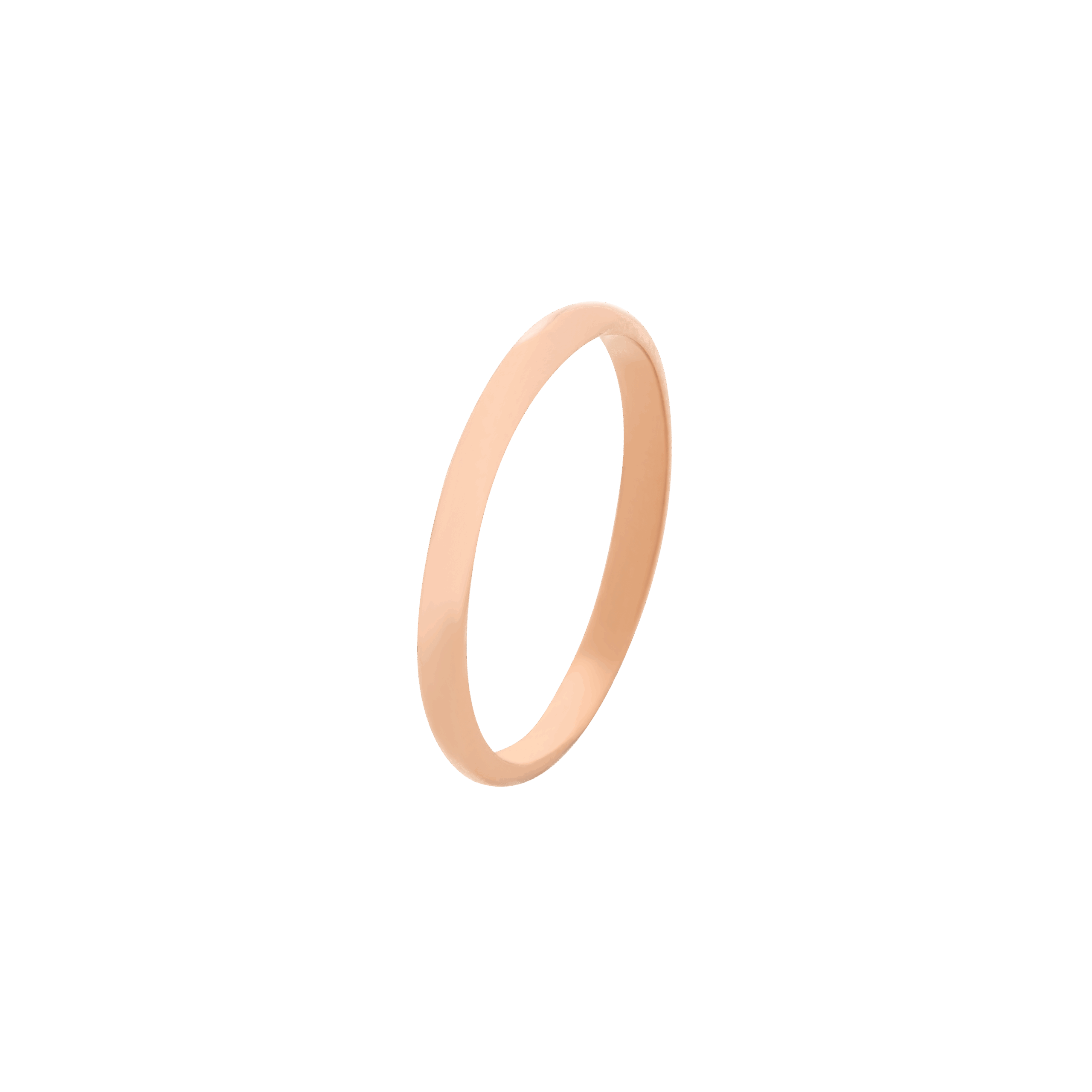 alliance 2 mm en or rose