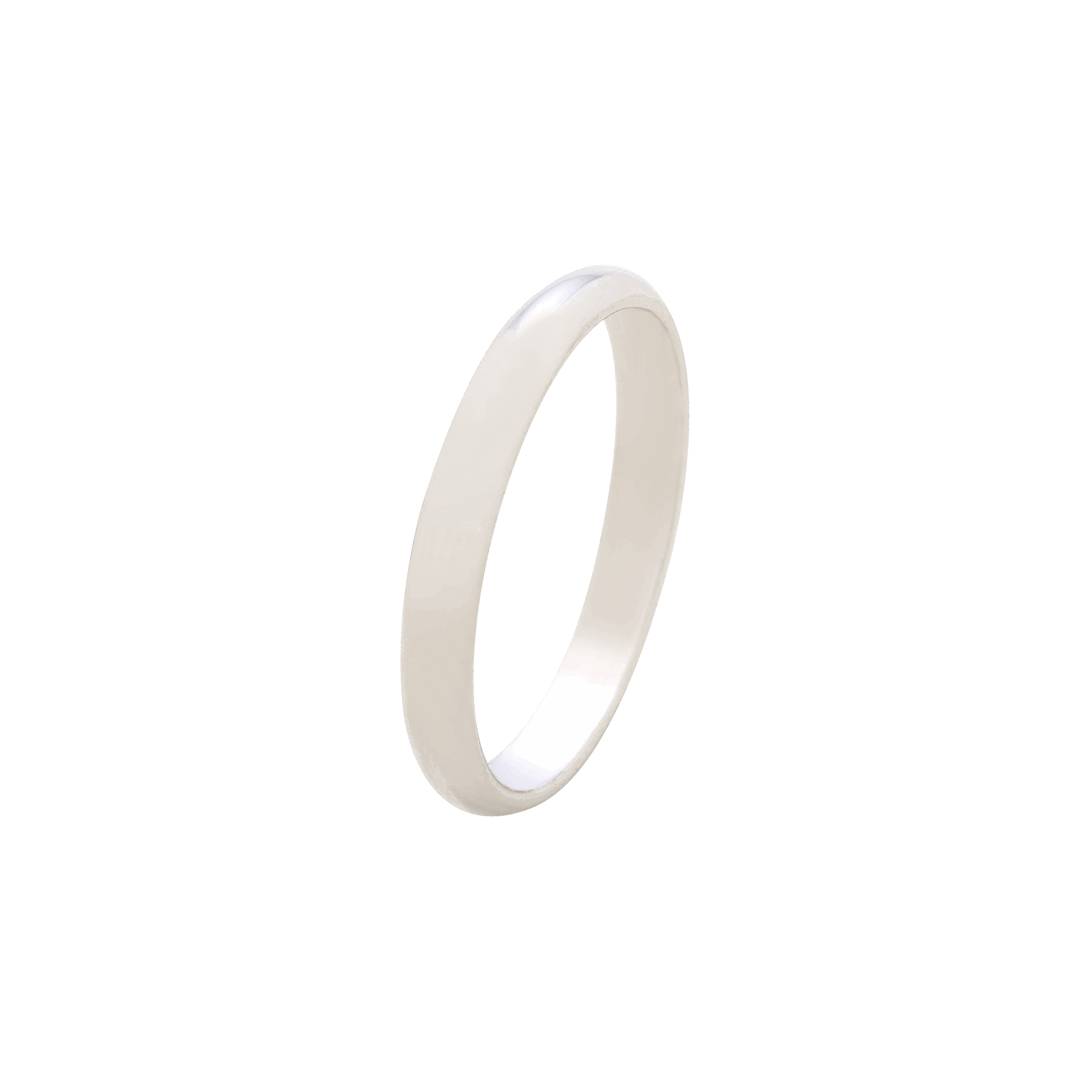 alliance 2,5 mm en or blanc