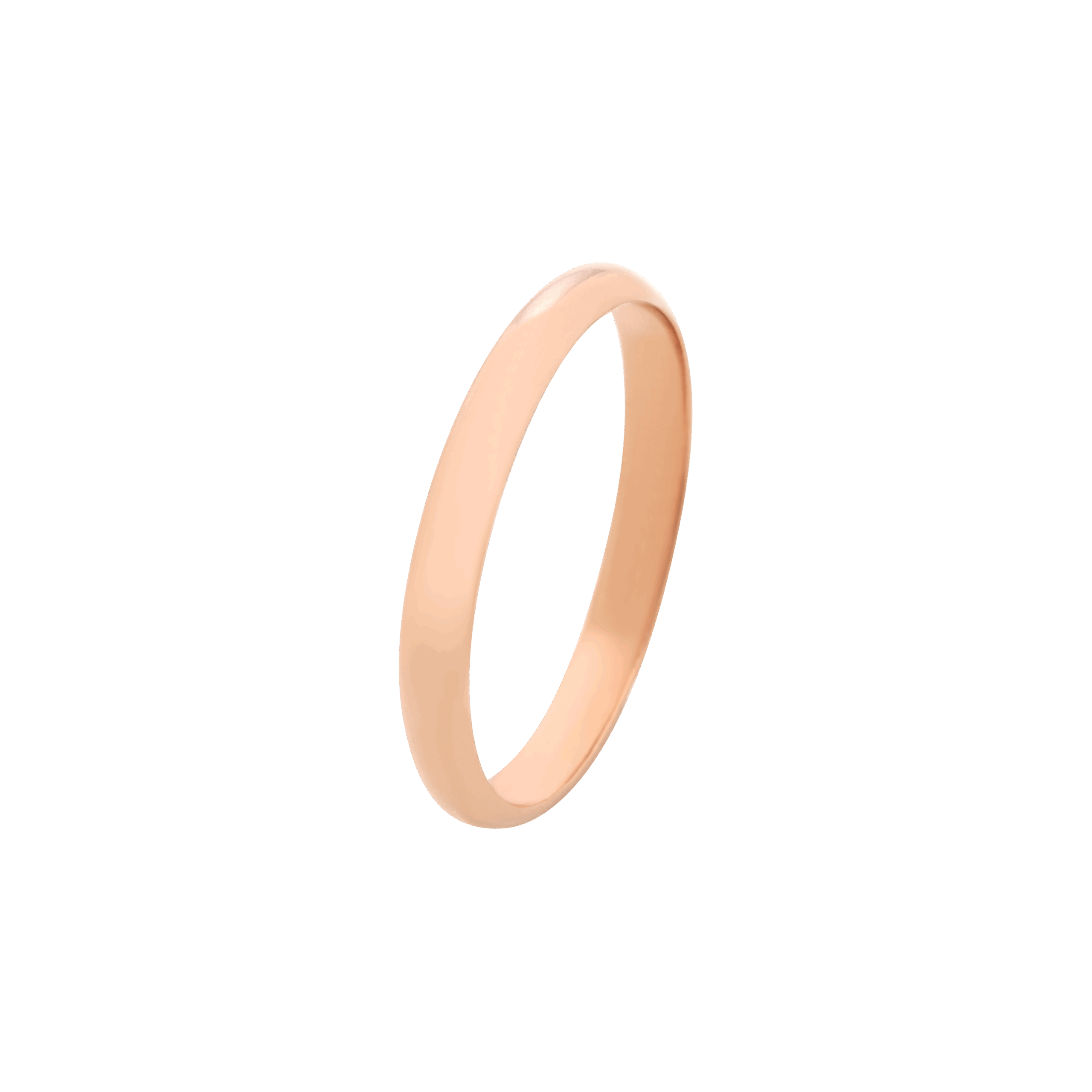 alliance 3 mm en or rose