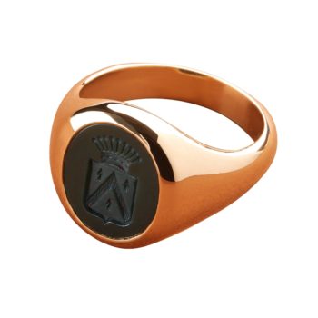 Chevalière Ovale Jaspe pour Homme