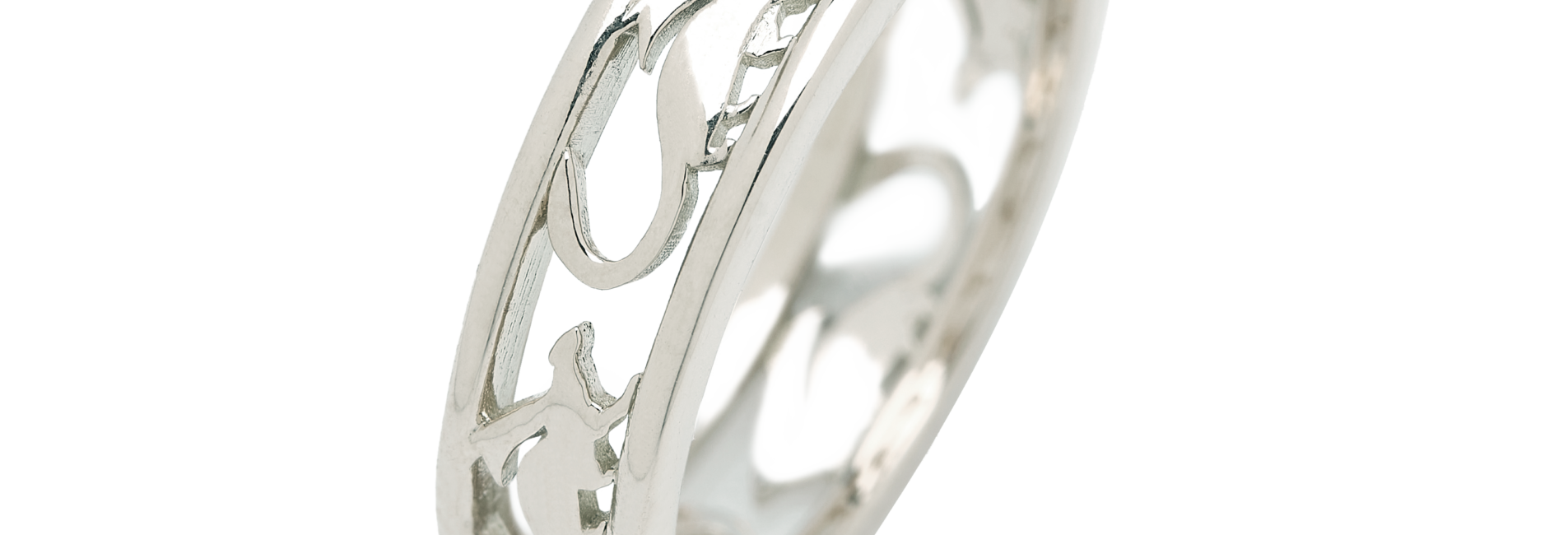 bague hermine en or blanc