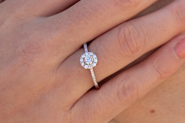 bague solitaire astre diamant