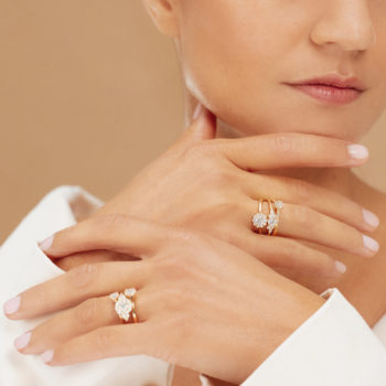 bagues en diamant et or jaune