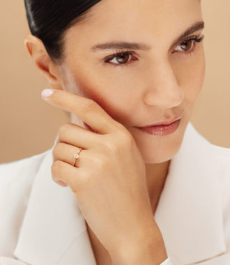 bague or jaune et diamant