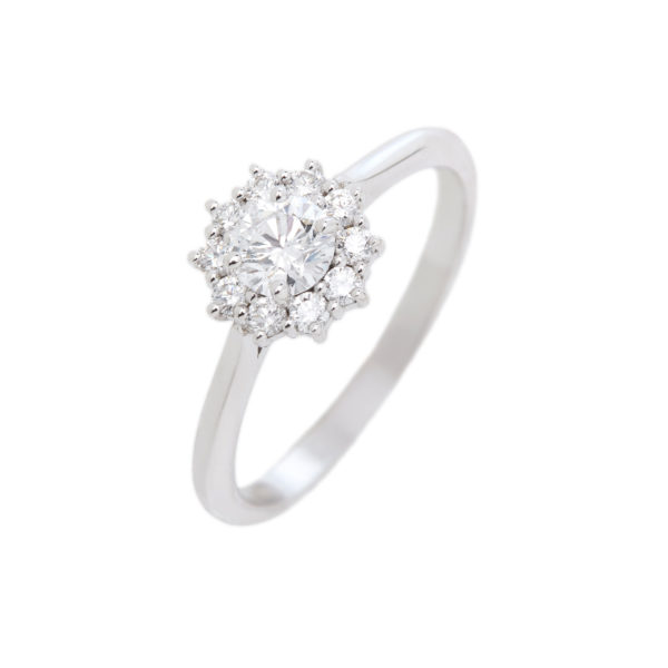 bague Céleste or blanc et diamant