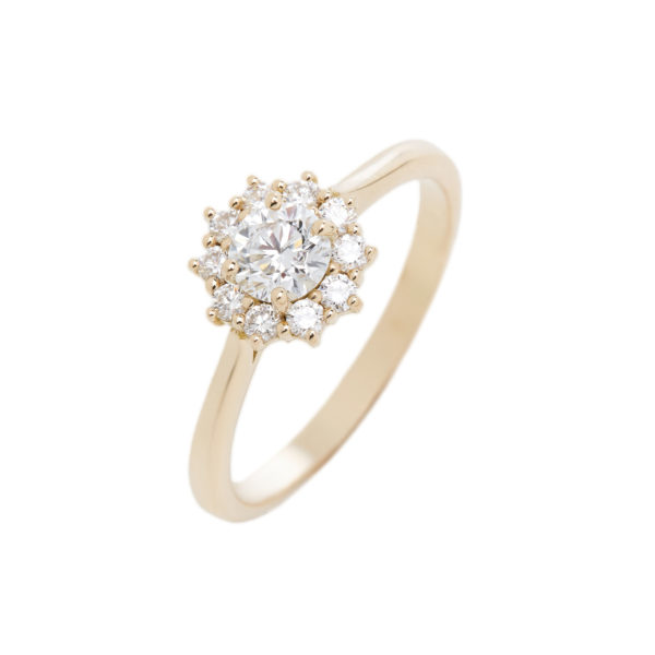 bague Céleste or jaune et diamant