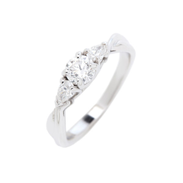 bague elysium or blanc et diamant