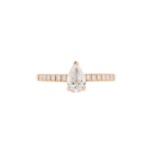 bague eloria or rose et diamant